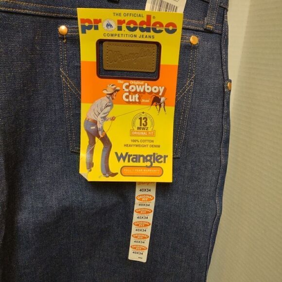 Wrangler Pro Rodeo Jeans Vintage Size 40 X 34   NWT - Picture 1 of 4